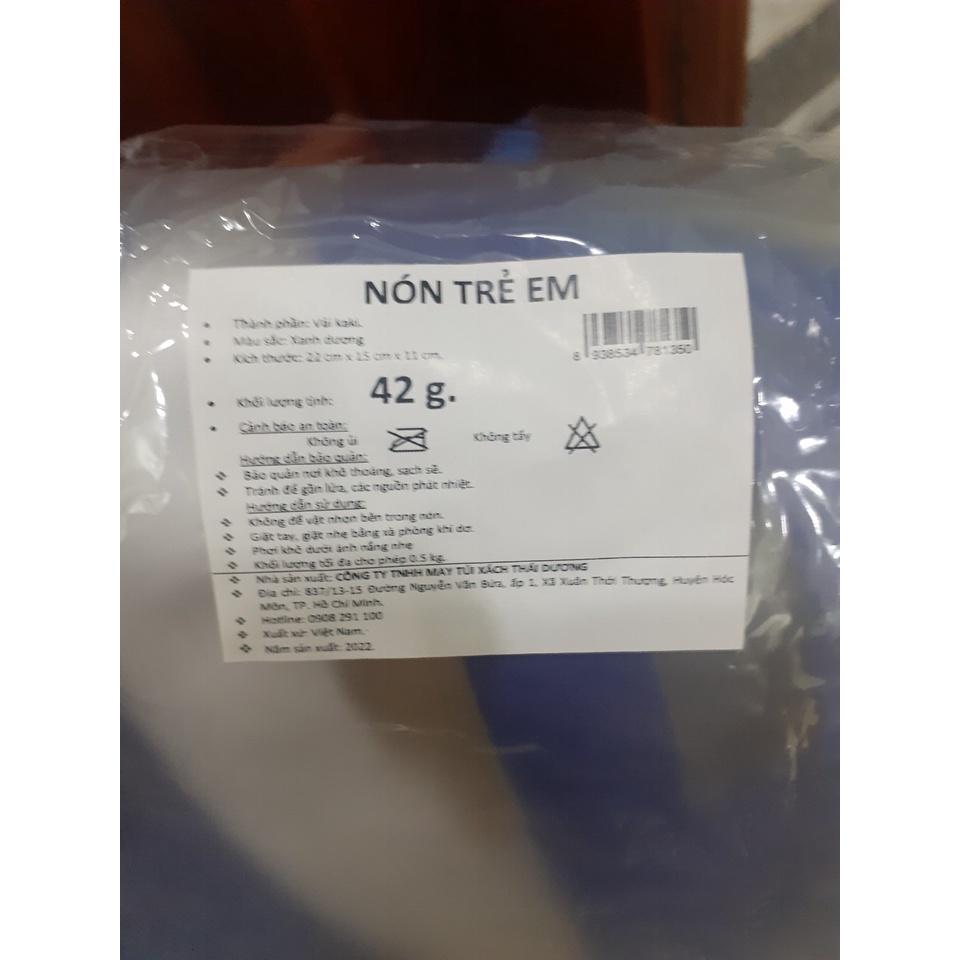 Nón trẻ em có tấm che Quà tặng từ Nan