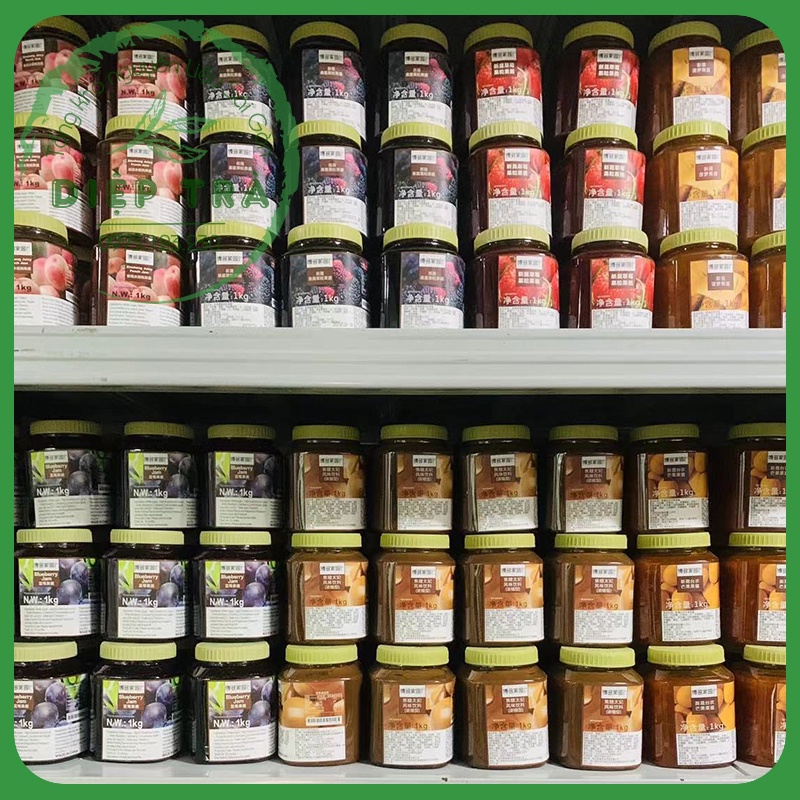 Mứt Boduo 1kg Vị: Đào Nhài/Hoa nhài/Ổi hồng/Dứa/Lê/Bưởi/Chanh dây/Vải/Hoa Hồng/Sakura/Thanh Long/Táo Đỏ/Việt quất
