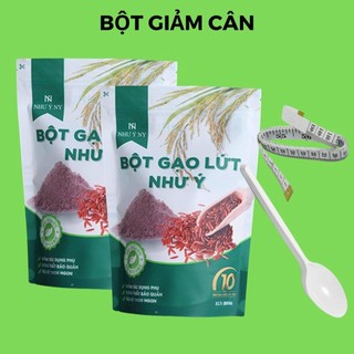 Comb0 2 hộp bột gạo lứt như ý ny organic giảm cân lợi sữa 800g