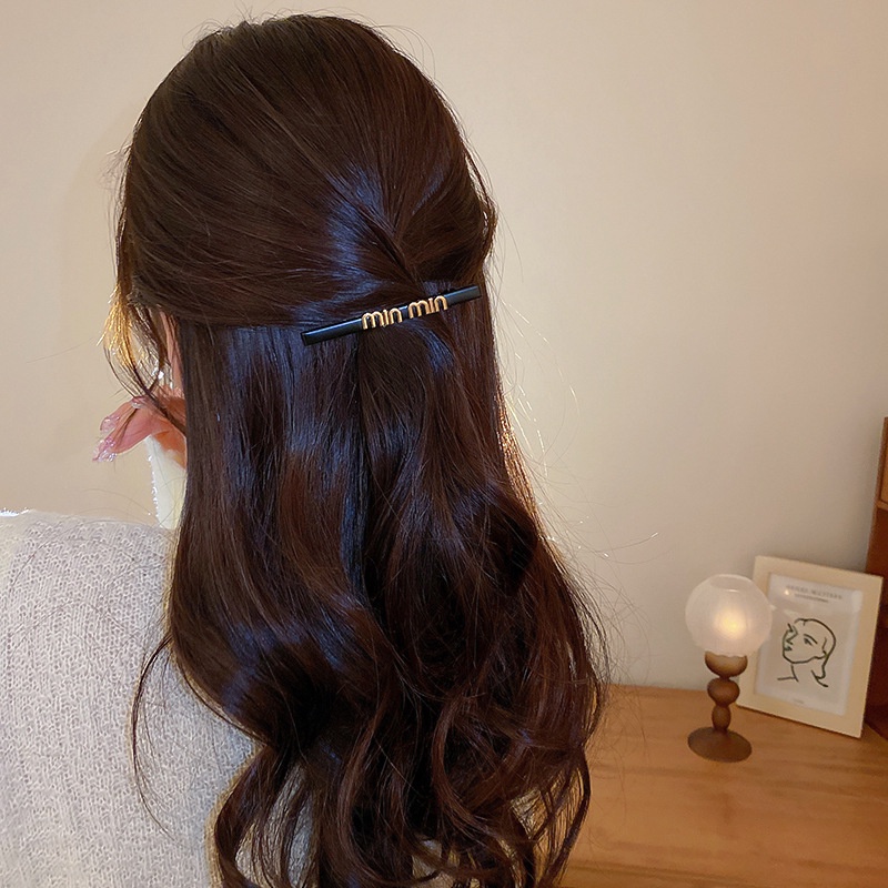 Kẹp Tóc Màu Đen Phối Chữ Feel Cao Cấp Thời Trang