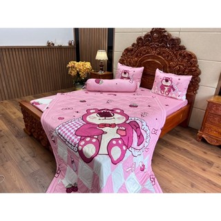 drap thun ý 5D GẤU DÂU 1m6x2m