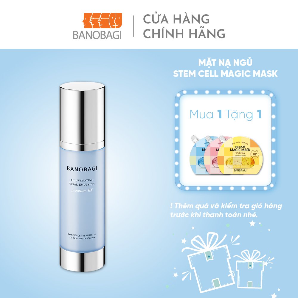 [MUA LÀ CÓ QUÀ] Nhũ Tương Tái Tạo Da BANOBAGI Rejuvenating Vital Emulsion 100ml