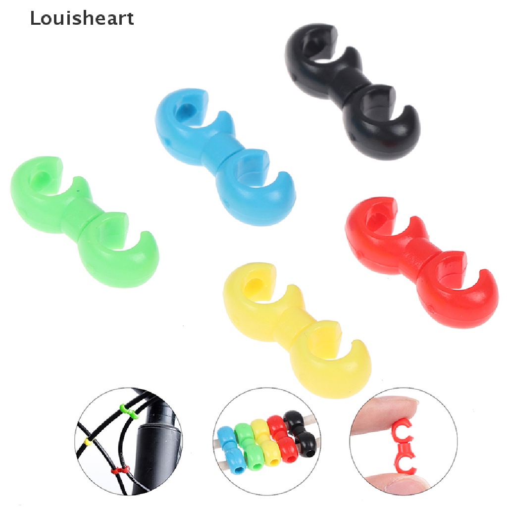 20 Kẹp Dây Cáp Xe Đạp Hình Chữ S Hiệu Louisheart TFG