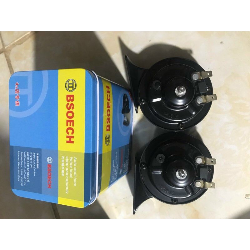 1 đôi còi sên hộp sắt Bsoech 12v-24v