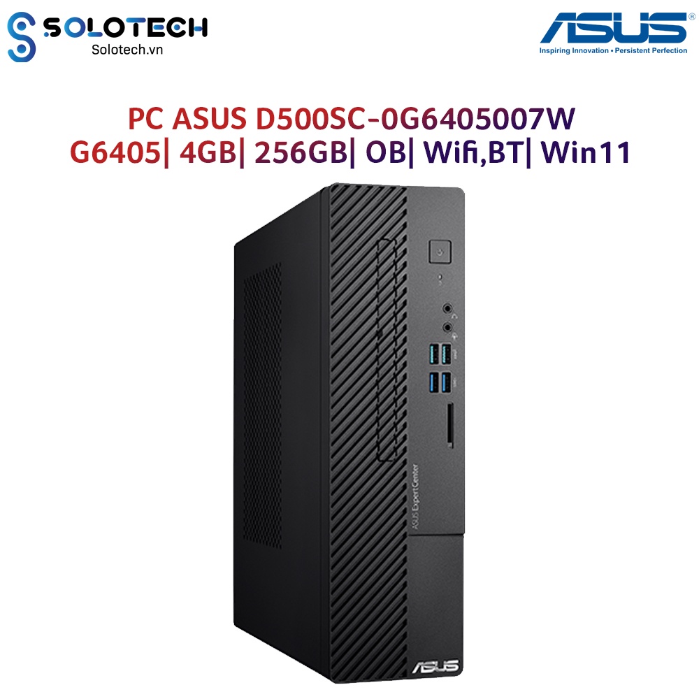 Máy Tính Để Bàn PC ASUS D500SC-0G6405007W G6405| 4GB| 256GB| OB| Wifi,BT| Win11 - Hàng chính hãng new 100%