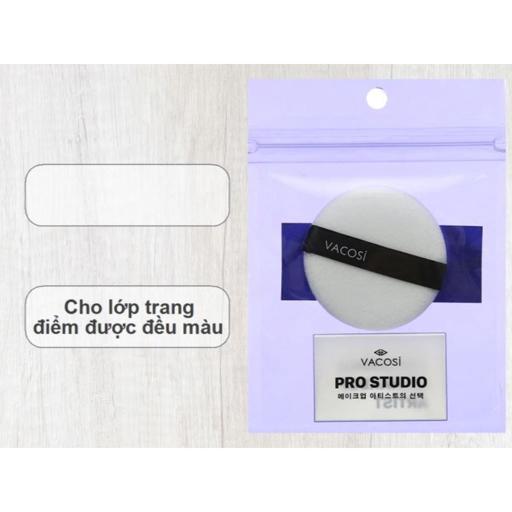 Bông Phấn Vacosi Khô Tròn Nhỏ PK02