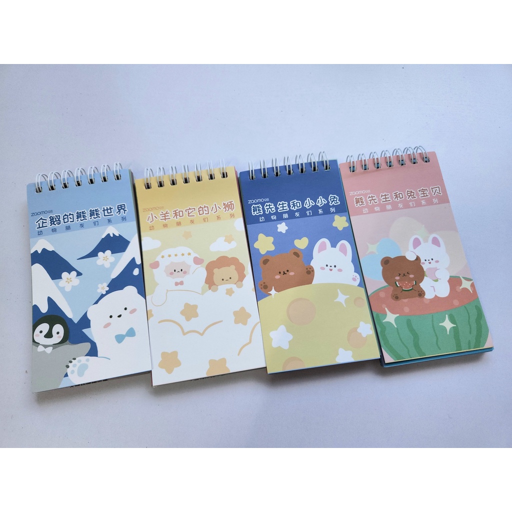 Sổ 50 tấm sticker/nhãn dán trang trí sổ hình dễ thương