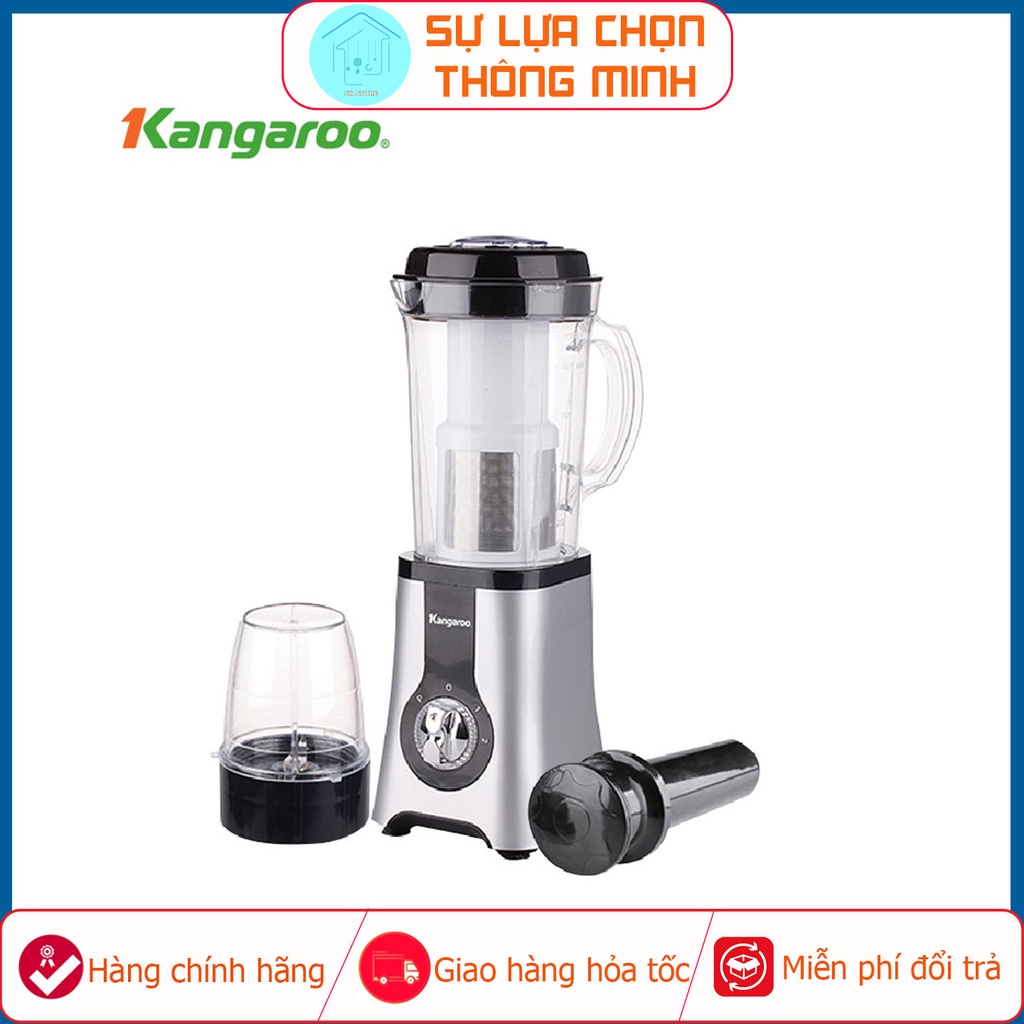 Máy Xay Sinh Tố Đa Năng 2 Cối Kangaroo KG2B3 - Máy Xay Sinh Tố Đa Năng - An Toàn - Dễ Sử Dụng - Hàng Chính Hãng