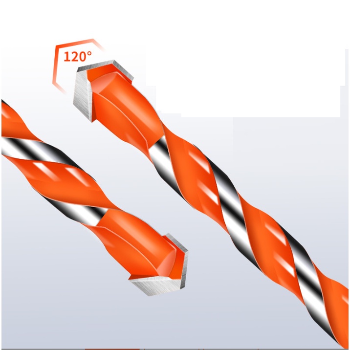 Mũi Khoan Đa Năng 2 Cạnh Chân Tam Giác Chân Tròn Khoan Tường, Kính, Đá, Gạch Men, Mũi khoan đa năng ATO chống ghỉ xịn