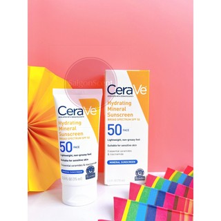  Kem chống nắng CeraVe Hydrating Sunscreen Face SPF 50  75mL  
