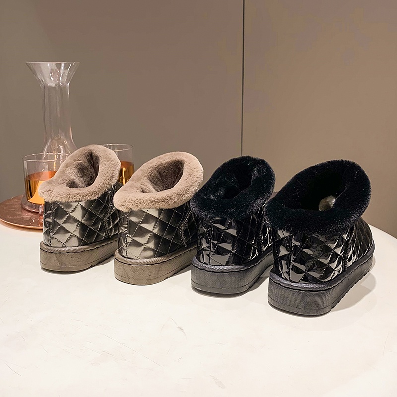 Giày Bốt Da Chống Trượt Giữ Ấm Thời Trang Cho Nữ