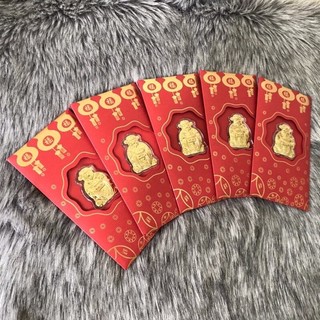 Lì xì mạ vàng thần tài 24K