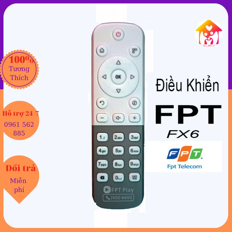 Điều Khiển Đầu Thu FPT Play Box FX6-2ND-Remote Truyền Hình FPT