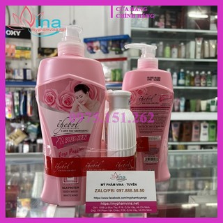 Sữa tắm thebol em tắm anh yêu 650ml - tinh chất hoa hồng