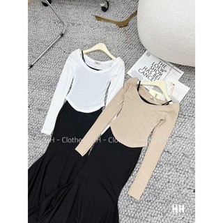 Set váy cặp đuôi cá mix áo mogterghi mỏng MPB