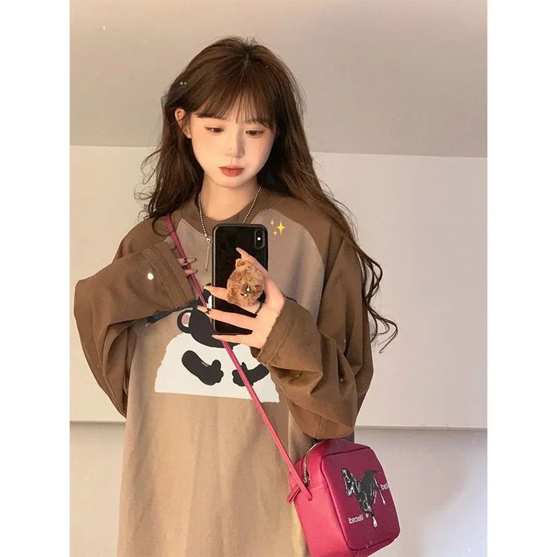 Áo thun COZOKC tay raglan phối màu tương phản thời trang cổ điển