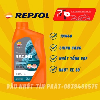 Dầu nhớt repsol moto racing 1l, 10w40, chính hãng