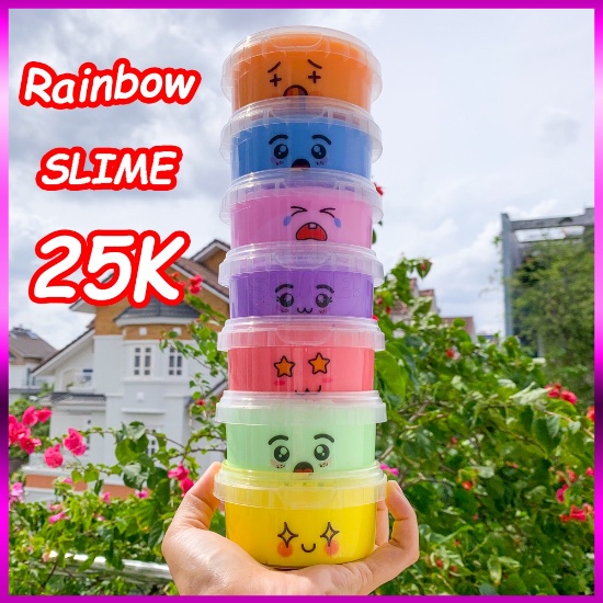 Basic Slime Hộp 200ml Hàng Cao Cấp Có Đủ 7 Màu - Đồ Chơi Chất Nhờn Ma Quái Gíup Thư Giãn