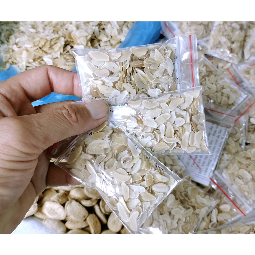 Hạt sành  dạ dày hạt già ruột trắng 1 gói 10 hạt cắt lát sẵn