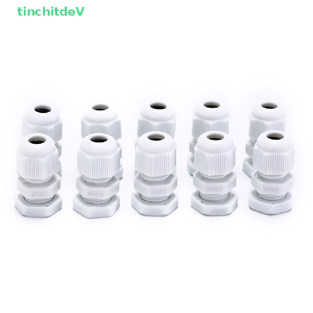 Bộ 10 Đầu Nối Cáp Nhựa Chống Thấm Nước ip68 m12x1.5 Cho 3-6.5mm