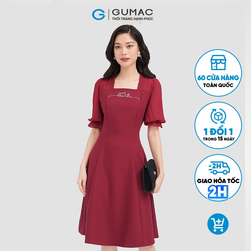 Đầm nữ dáng xòe thời trang GUMAC LD0912