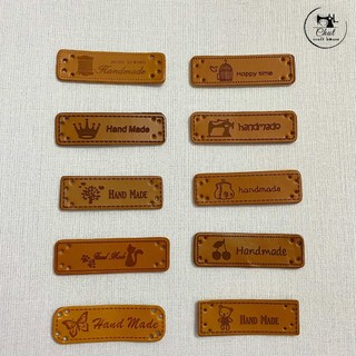 Set 5 chiếc Mác da handmade gắn túi ví handmade