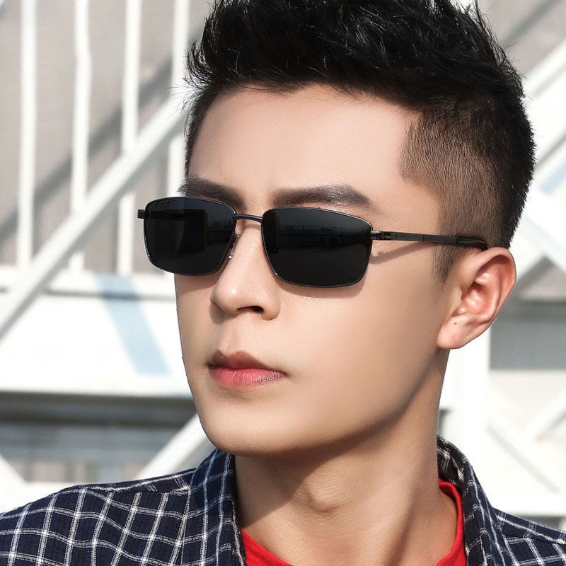 Kính Râm Phân Cực Mặt Vuông Chống Nắng Phân Cực Dành Cho Nam Đi Xe Đạp / Câu Cá Ngoài Trời