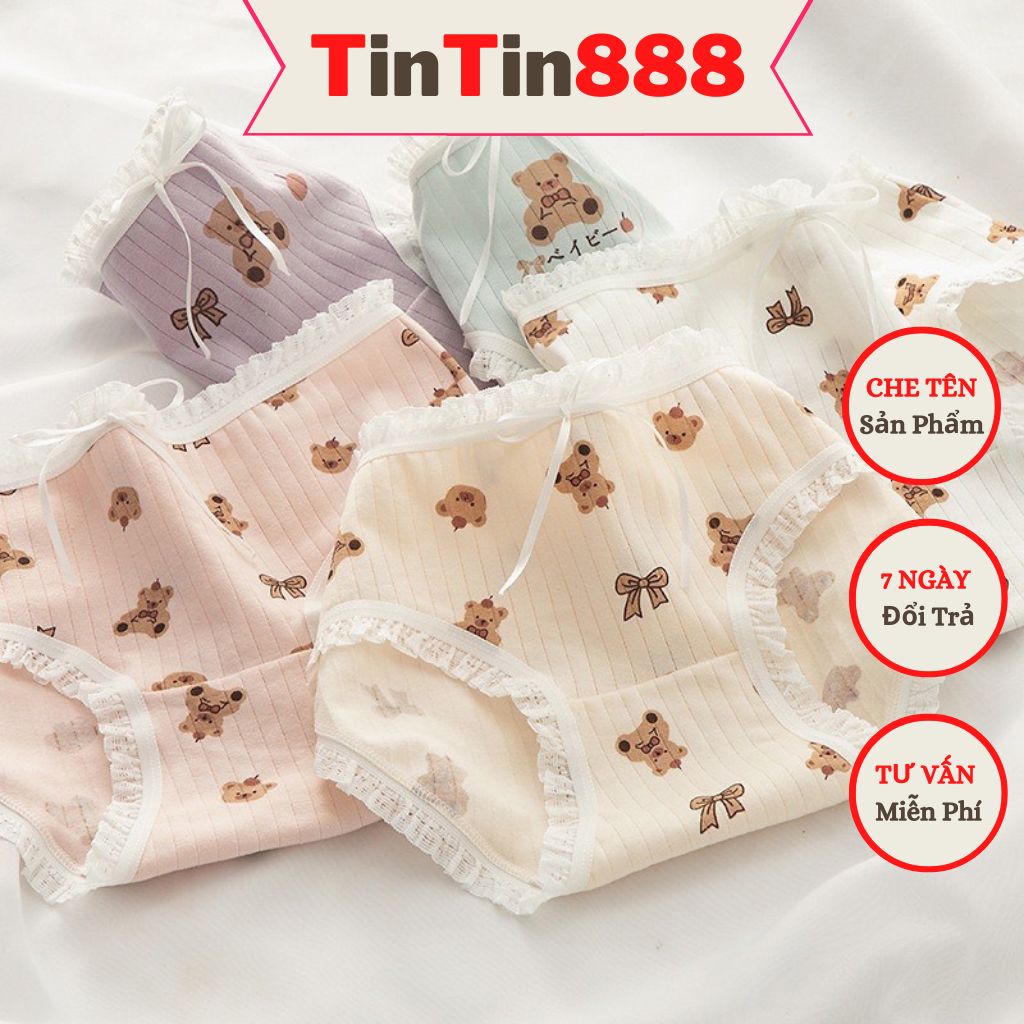 Quần lót nữ cotton co dãn mềm M0739 ❤️ MUA 5 TẶNG 1=6❤️ Quần lót của nữ cute dễ thương chíp sịp xì học sinh tuổi mới lớn