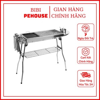 Bếp nướng than hoa ngoài trời BBQ, lò nướng than ngoài trời thích hợp đi du lịch, dã ngoại, cắm trại, bibi shop
