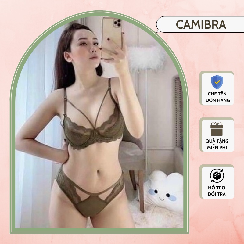 Đồ lót nữ sexy nguyên bộ có gọng không đệm, set đồ lót nữ gợi cảm ren mỏng nhẹ nhàng quyến rũ B17