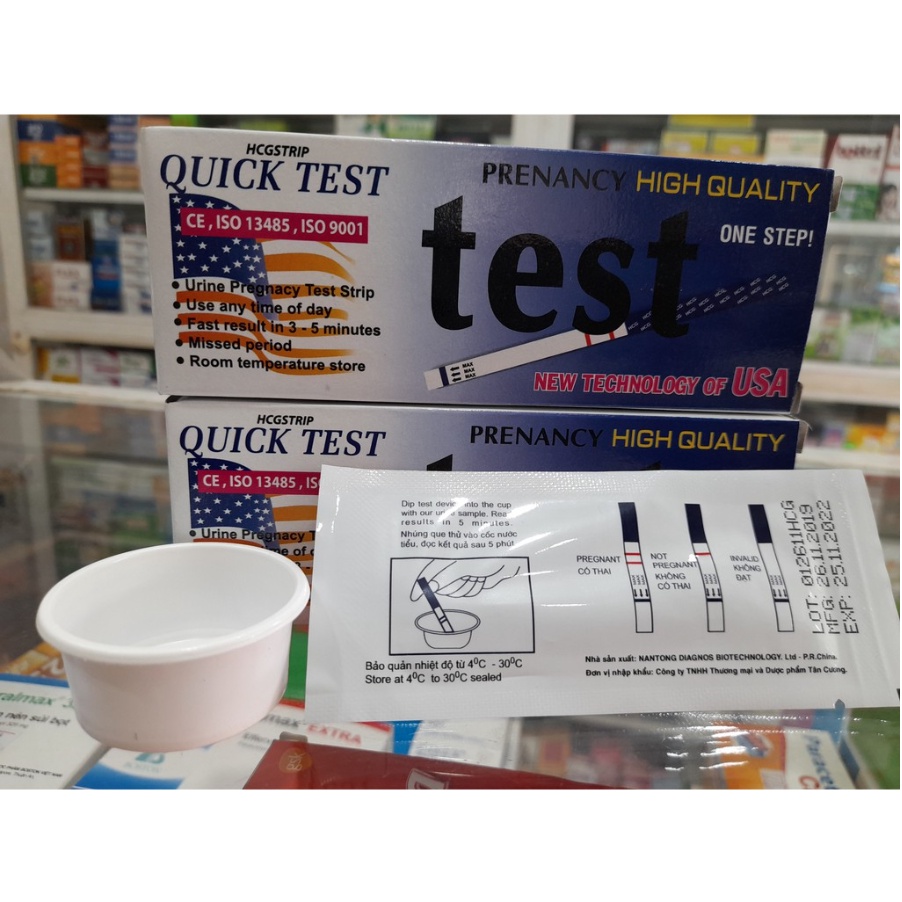 Que thử thai, que test phát hiện thai sớm tại nhà Quick test chính xác nhanh chóng - M.A Shop