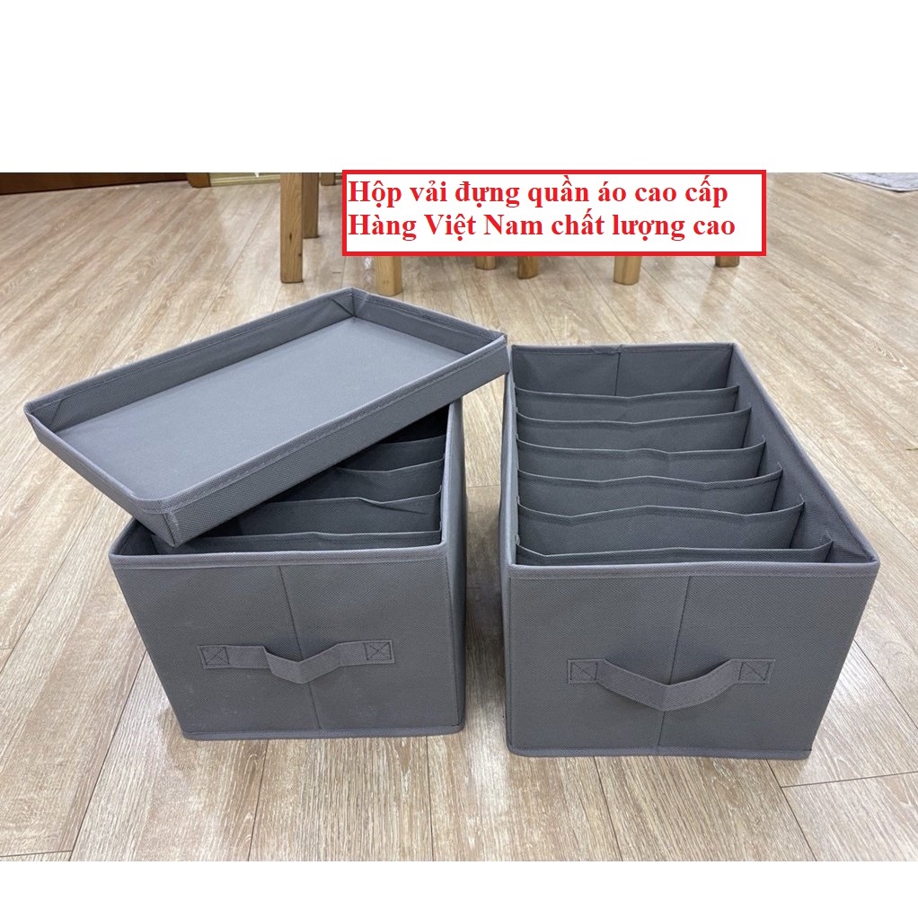 Túi đựng quần áo chia ngăn cao cấp, tiện lợi , hộp vải đựng quần áo