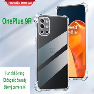 Ốp lưng OnePlus 9R silicon dẻo trong suốt lồi 4 góc ôm khít máy bảo vệ toàn diện