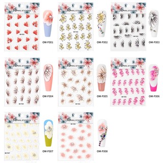 Miếng dán hoa nổi 5D - Ann933233