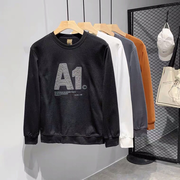 Áo sweater Tay Dài Cổ Tròn In Họa Tiết A1 Phong Cách Hàn Quốc Thời Trang Thu Đông Mới Cho Nữ