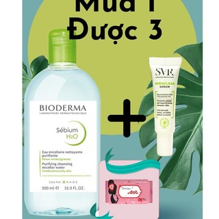 Cam kết 110% chính hãng, nói không với Fake xách tay, tẩy trang công nghệ Micellar Bioderma Sebium H2O 500ml - 5851
