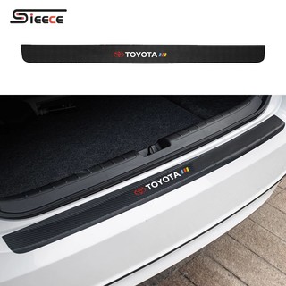 Sieece 1 Chiếc Dán Cốp ô Tô Miếng Dán Chống Trầy Xước ô Tô Sợi Carbon Cốp Sau ô Tô Miếng Dán Xe Phụ Kiện Xe Hơi Cho Toyota CHR Raize Corolla Cross Rush Fortuner Yaris Innova Vios Prius C Wigo Sienta Land Cruiser 200 Altis ATIV Sport Camry Hilux