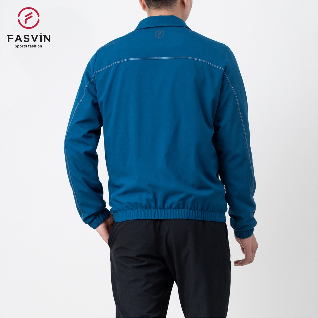 Áo gió nam thể thao Fasvin ABC22541.SG 02 lớp chất liệu cao cấp mềm mại co giãn hàng nhà máy