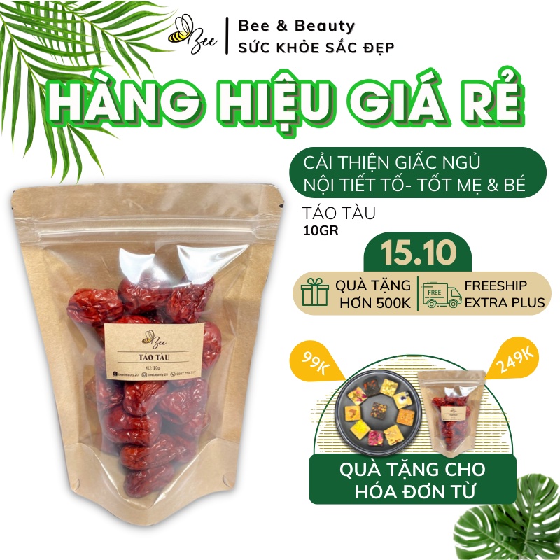 Táo tàu đỏ sấy khô Beebeauty bịch 10gr