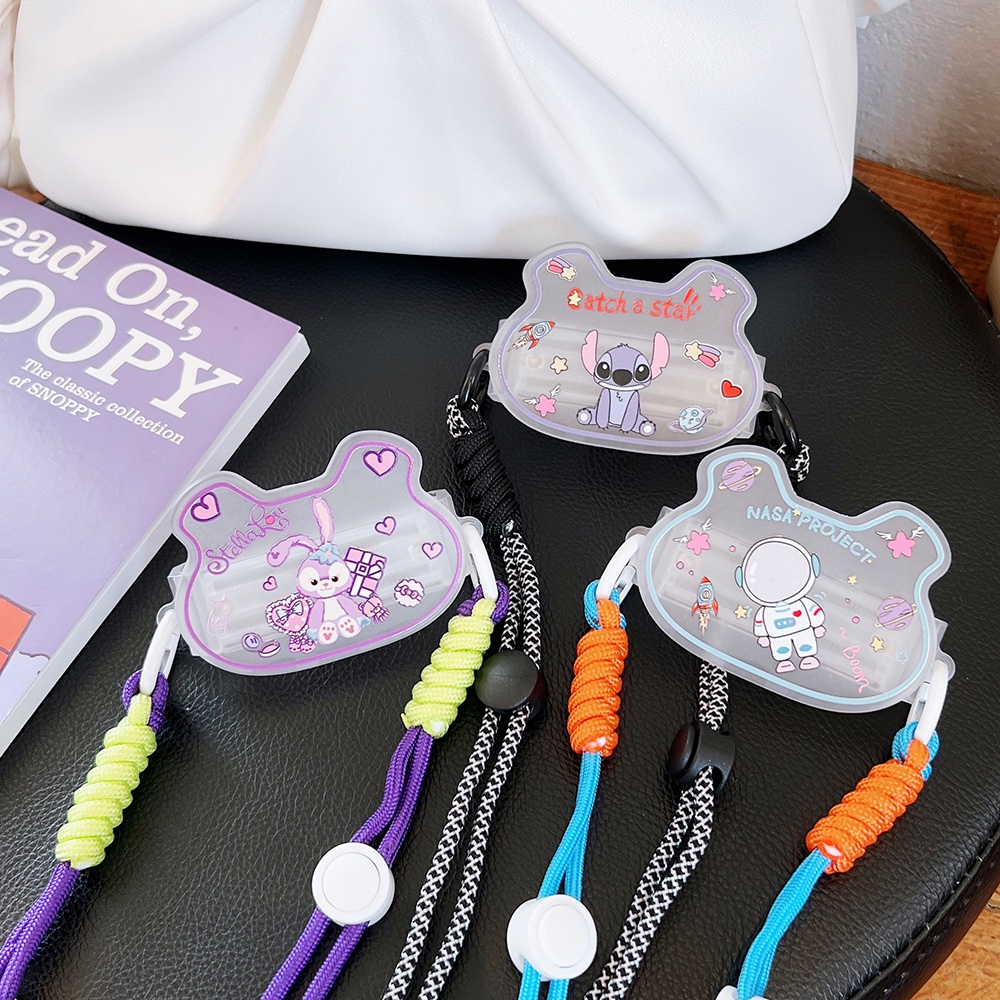 Dây Kẹp Điện Thoại Hình Stitch StellaLou Phi Hành Gia Hoạt Hình Nhiều Màu Chống Thất Lạc Có Dây Đeo Chéo