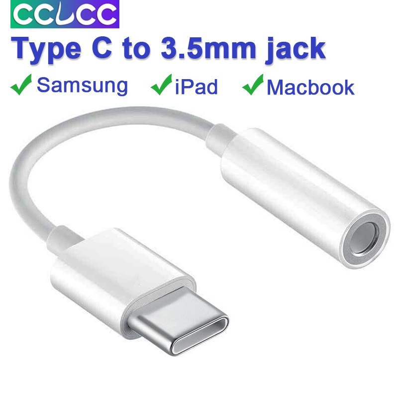 Dây Cáp Chuyển Đổi CCLCC USB Type C Sang Jack Cắm Tai Nghe 3.5mm Cho samsung Galaxy S22 S21 Huawei Macbook pro