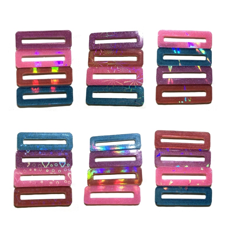 Khuôn Silicone Hình Chữ Nhật Làm Kẹp Tóc Trang Trí Diy