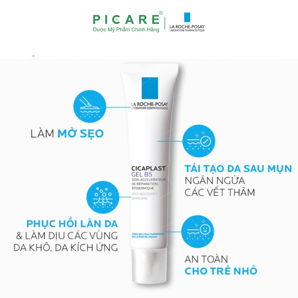 Kem dưỡng dạng gel giúp hỗ trợ phục hồi & tái tạo da La Roche-Posay Cicaplast Gel B5 40ml