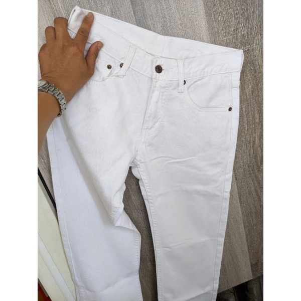 quần jean nam levis màu trắng