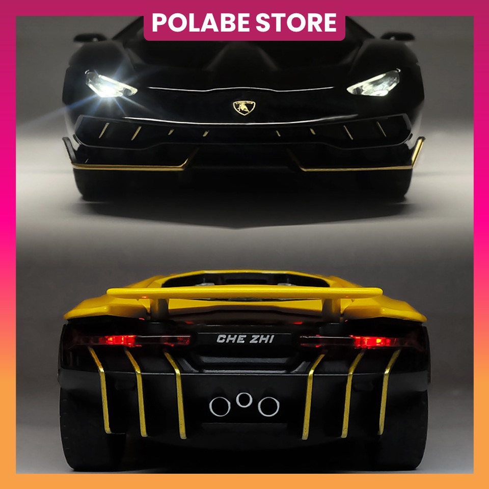 Mô hình xe kim loại Lamborghini Centenario ô tô tỉ lệ 1:24 hãng CHEZHI cao cấp - Polabe Store