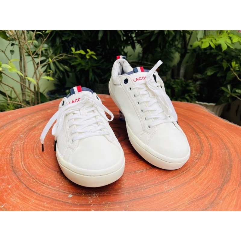 Giày thể thao Nam hãng Lacoste hàng 2hand VIP chính hãng đi êm chân sất đẹp size 40.5