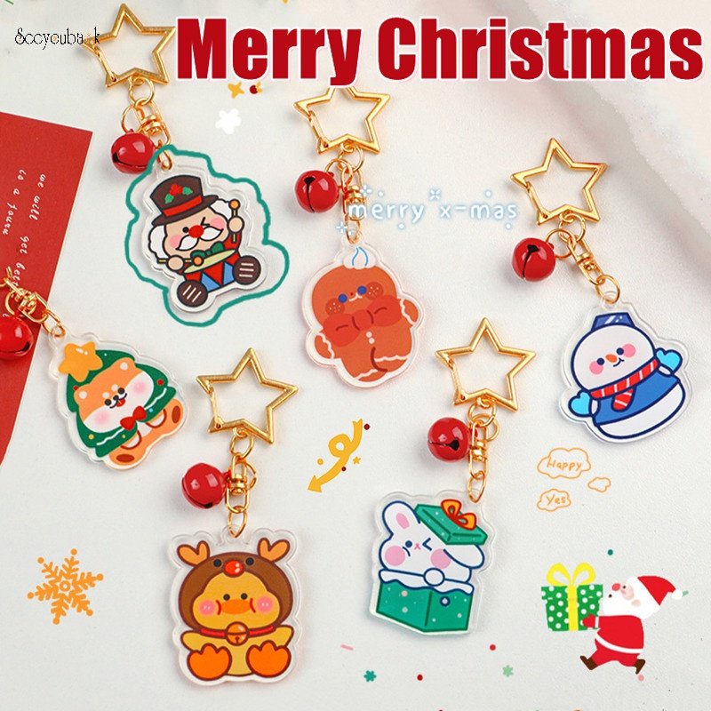 1 Móc Điện Thoại Hình Bánh Gừng / Người Tuyết / Giáng Sinh Dễ Thương