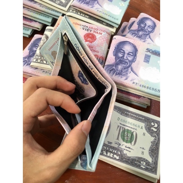 Ví in hình Dolla thời trang cá tính
