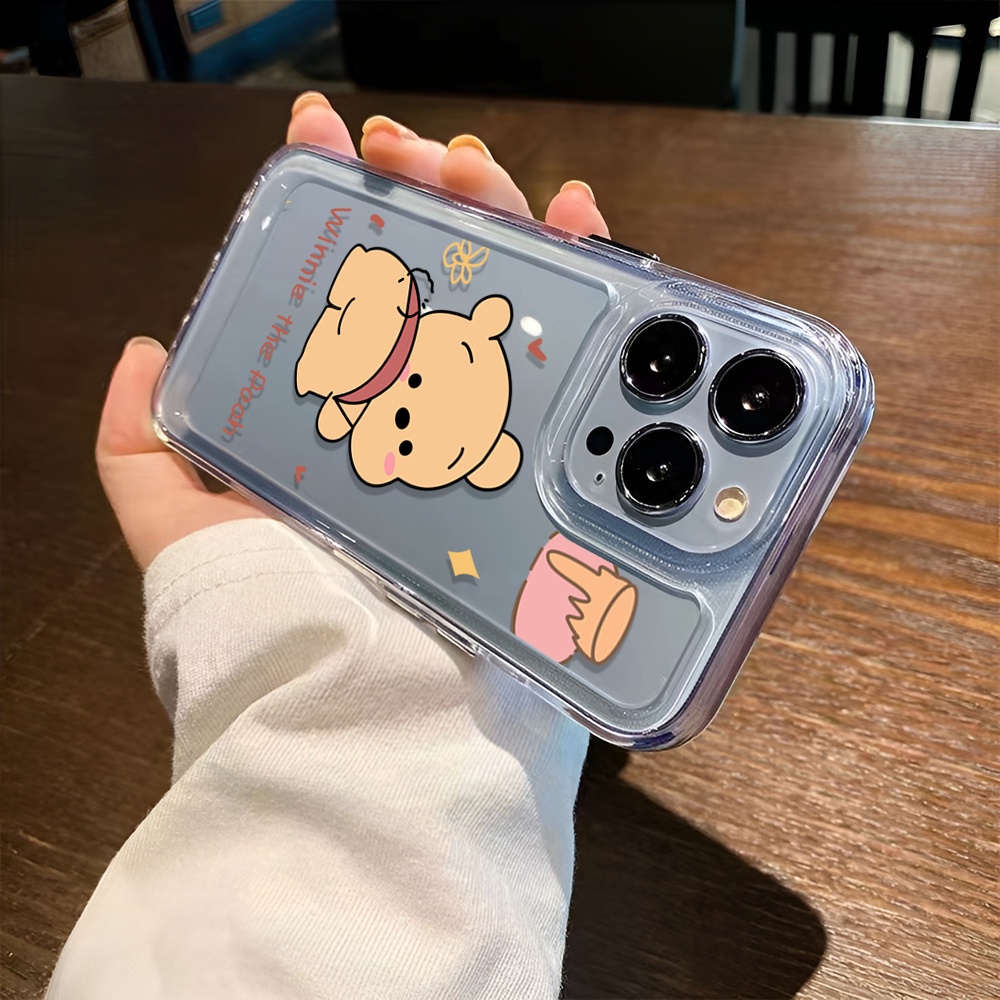 Ốp Điện Thoại Trong Suốt Họa Tiết Gấu Pooh Cho iphone 14 Pro Max 14 Plus 13 11 12 7Plus X XR XS Max 8 7