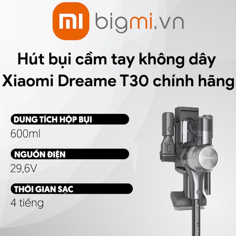 Hút bụi cầm tay không dây T20/ T30 chính hãng